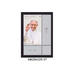 Stamps from CROATIA - 2025 TRIBUTE TO POPE FRANCIS - 1V - MINT NH