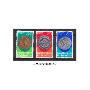Stamps from LIECHTENSTEIN - 1977 COINS ( 1st series) SCOTT#621-623 - 3V MINT NH