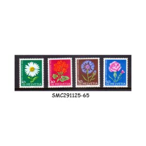 Stamps from SWITZERLAND - 1973 PRO JUVENTUTE / FLOWERS - 4V - MINT NH