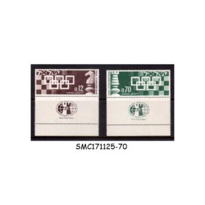 Stamps from ISRAEL - 1964 16th CHESS OLYMPICS, TEL AVIV - SCOTT#269-270 - 2V MINT NH