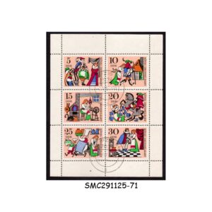 Stamps from GERMANY - 1967 FAIRY TALES - MIN. SHEET CTO