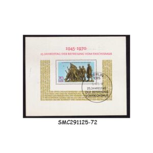 Stamps from GERMANY - 1970 25th ANNIVERSARY OF THE LIBERATION FROM FASCISM - MIN. SHEET CTO