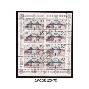 Stamps from GERMANY - 1985 HISTORIC BRIDGES IN BERLIN - MIN. SHEET CTO
