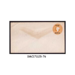 Stamps from BRITISH INDIA - 1anna QV ENVELOPE - OVERPRINTED - MINT