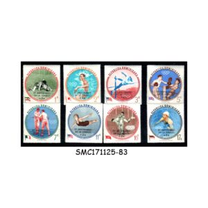 Stamps from DOMINICA - 1962 15th ANNIVERSARY OF UNESCO / OLYMPIC GAMES - 8V OVPT MINT NH