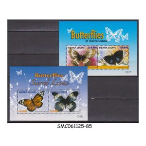 Stamps from SIERRA LEONE - 2010 BUTTERFLIES / BUTTERFLY - set of 2 MIN. SHEET MINT NH