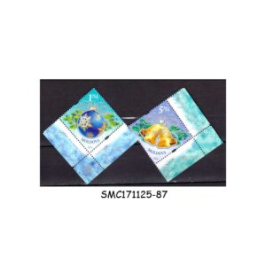 Stamps from MOLDOVA - 2016 HAPPY NEW YEAR & MERRY CHRISTMAS GREETINGS - 2V MINT NH