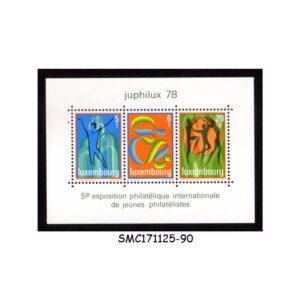 Stamps from LUXEMBOURG - 1978 INTERNATIONAL PHILATELIC EXHIBITION JUPHILUX '78 SCOTT#608 - MIN. SHEET MNH