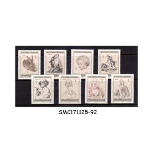 Stamps from AUSTRIA - 1969 BICENTENNIAL OF THE ALBERTINA ART COLLECTION / PAINTINGS SCOTT#846-853 - 8V MNH