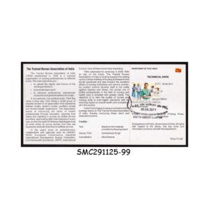 Stamps from INDIA - 2011 THE TRAINED NURSES ASSOCIATION OF INDIA - BROCHURE - FDI