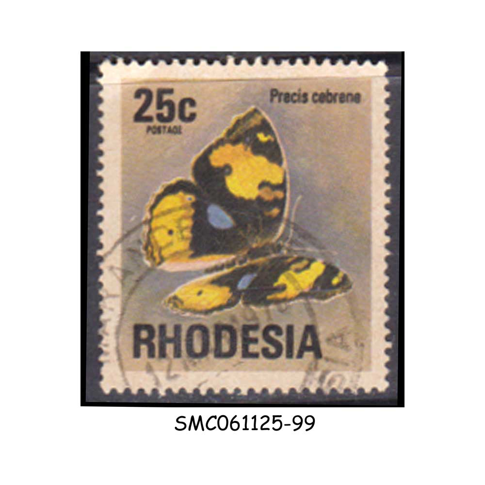 Stamps from RHODESIA - 1974 BUTTERFLIES SCOTT#344 - USED
