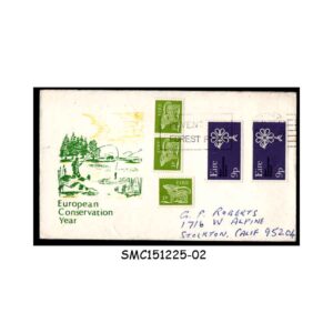 Cover from IRELAND - 1970 EUROPEAN CONSERVATION YEAR COVER to USA with STAMPS