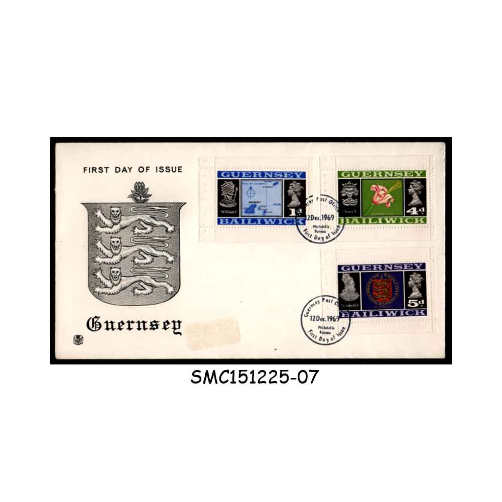 Cover from GUERNSEY - 1969 DEFINITIVE SERIES : VIEWS OF GUERNSEY - FDC