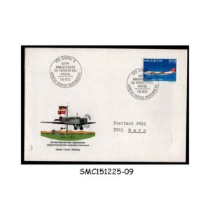 Cover from SWITZERLAND - 1972 50 YEARS OF INTERNATIONAL AIRMAIL TRAFFIC COVER with SPECIAL CANCELLATION