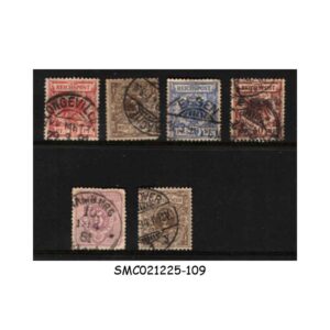Stamps from GERMANY - 1875-1889 SELECTED CLASSIC STAMPS - 6V - USED
