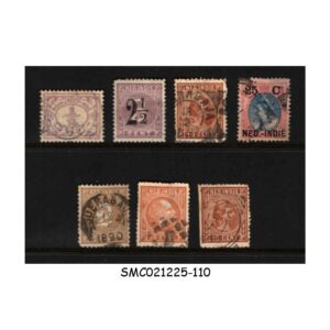 Stamps from NETHERLANDS INDIES - 1870-1900 SELECTED CLASSIC STAMPS - 7V - USED