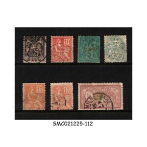 Stamps from FRANCE - 1900-29 SELECTED CLASSIC STAMPS - 7V - USED