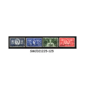STAMPS FROM BAHRAIN - 1953 QEII CORONATION - 4V - USED