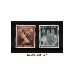 STAMPS FROM COOK ISLANDS - 1953 QEII CORONATION 2V MNH