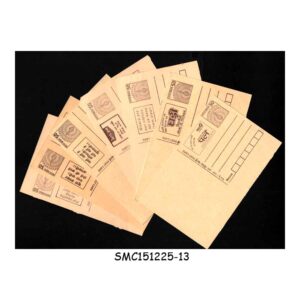 Stamps from INDIA - SELECTED 7 POSTCARDS with DIFFERENT ADVERTISEMENTS - ALL MINT