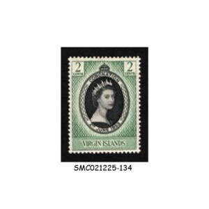 Stamps from BRITISH VIRGIN ISLANDS - 1953 QEII CORONATION SG#114 - 1V - MINT NH