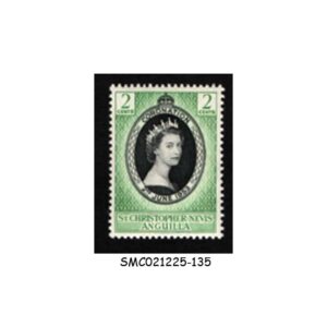 Stamps from ST. CHRISTOPHER NEVIS ANGUILLA - 1953 QEII CORONATION - 1V - MINT NH