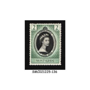 Stamps from MONTSERRAT - 1953 QEII CORONATION SG#136 - 1V - MINT NH