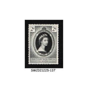 Stamps from BRITISH SOLOMON ISLANDS - 1953 QEII CORONATION SG#81 - 1V - MINT NH