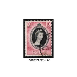 Stamps from MALAYA JOHORE - 1953 QEII CORONATION SG#152 - 1V - USED