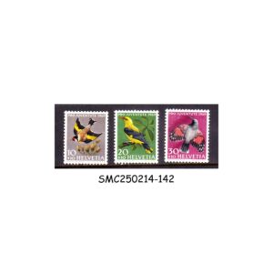 Stamps from SWITZERLAND - 1969 BIRDS - 3V - MINT NH