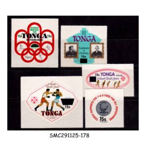 Stamps from TONGA - 1978 SURCHARGES ISSUE / OVERPRINTED - 5V MINT NH