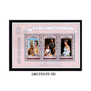 Stamps from PENRHYN COOK ISLANDS - 1977 QEII SILVER JUBILEE - MIN. SHEET MINT HINGED