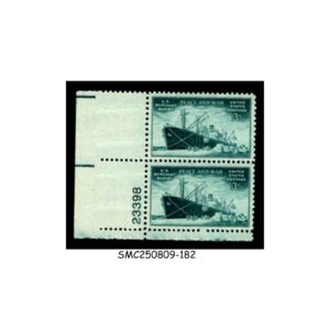Stamps from UNITED STATES USA - 1946 US MERCANTILE MARINE SCOTT#939 - 2V PLATE PAIR MINT NH