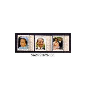 Stamps from PENRHYN COOK ISLANDS - 1973 PRINCESS ANNIE ROYAL WEDDING - 3V MINT HINGED