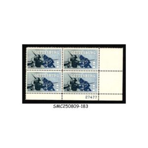 Stamps from UNITED STATES USA - 1963 CIVIL WAR CENTENNIAL GETTYSBURG SCOTT#1180 - PLATE BLOCK OF 4 - MNH