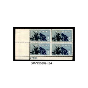 Stamps from UNITED STATES USA - 1963 CIVIL WAR CENTENNIAL GETTYSBURG SCOTT#1180 - PLATE BLOCK OF 4 - MNH