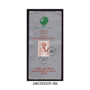 Stamps from INDIA - 1987 M. N. ROY - BROCHURE - FDI