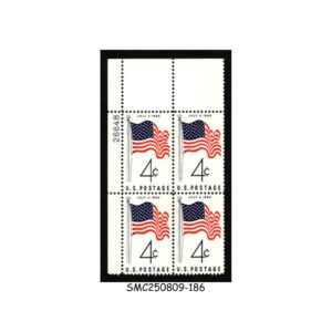 Stamps from UNITED STATES USA - 1960 NEW UNITED STATES FLAG (50 STARS) SCOTT#1060 - PLATE BLOCK OF 4 - MNH