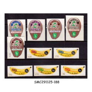 Stamps from TONGA - 1970 OFFICIAL STAMPS - SCOTT#O11-O20 - 10V - MINT HINGED