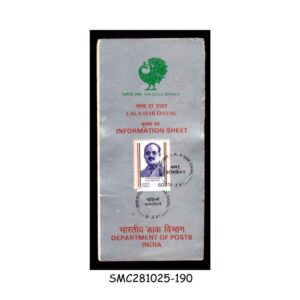 Stamps from INDIA - 1987 LALA HAR DAYAL - BROCHURE - FDI