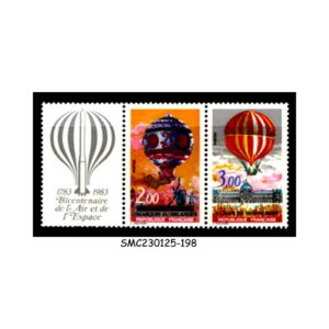 Stamps from FRANCE - 1983 BICENTENARY OF AEROSPACE / AVIATION BALLOON - 2V MINT NH