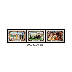 Stamps from MONTSERRAT - 1977 QEII SILVER JUBILEE - 3V - MINT NH