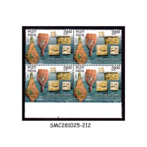 Stamps from INDIA - 2011 ARCHEOLOGICAL SURVEY OF INDIA - BLOCK OF 4 - MINT NH