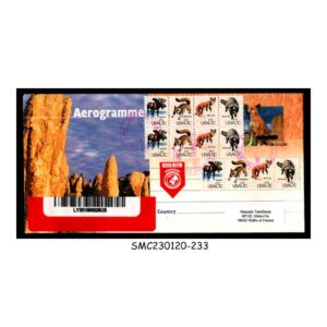 Stamps from UNITED STATES USA - 2006 AEROGRAMME to WALLIS ET FUTUNA with ANIMALS STAMPS