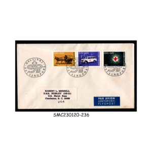 Stamps from FINLAND - 1967 RED CROSS - FDC AIR MAIL