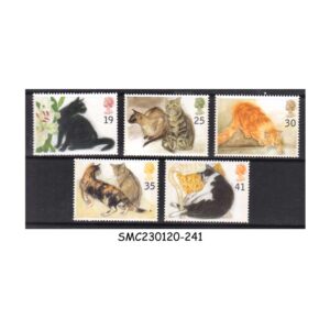GREAT BRITAIN - 1995 CATS / PET ANIMALS - 5V - MINT NH