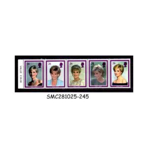 Stamps from GREAT BRITAIN - 1997 PRINCESS DIANA - 5V STRIP SE-TENANT - MINT NH