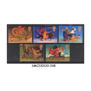 Stamps from GREAT BRITAIN - 1998 FAMOUS CHILDREN'S FANTASY NOVELS - 5V - MINT NH