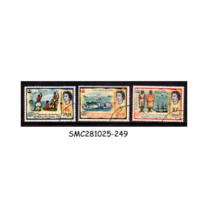 Stamps from FIJI - 1966 10th ANNIVERSARY OF DISCOVERY OF ROTUMA - 3V - USED