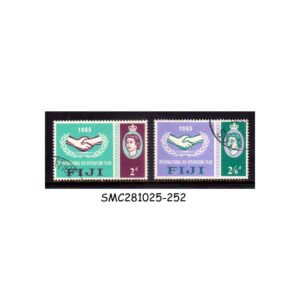 Stamps from FIJI - 1965 INTERNATIONAL COOPERATION YEAR - 2V - USED
